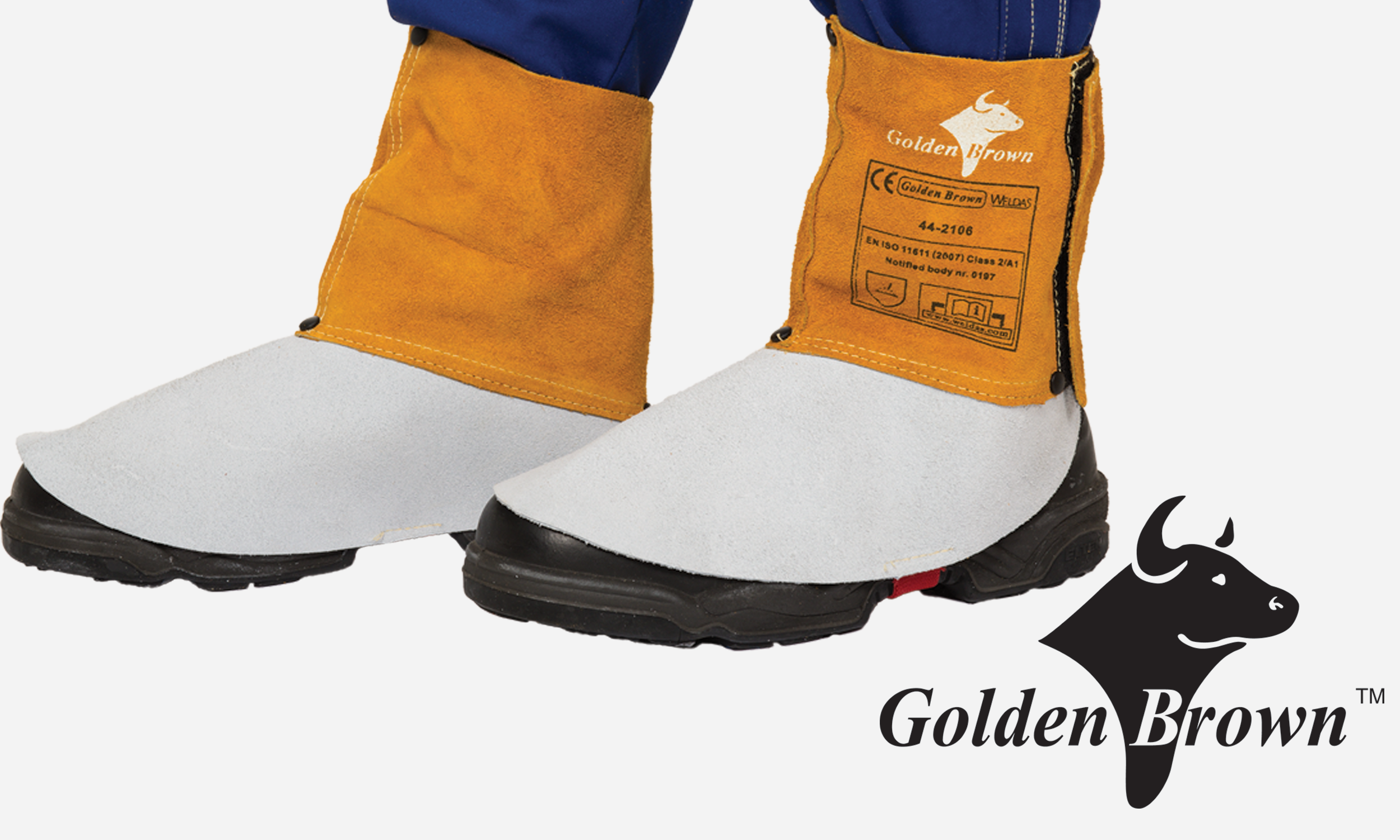 Welding Apparel: Golden Brown Leather 6'' Spats